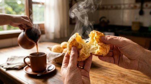 Combo Café da Manhã Tradicional: Pão de Queijo + Café 500g