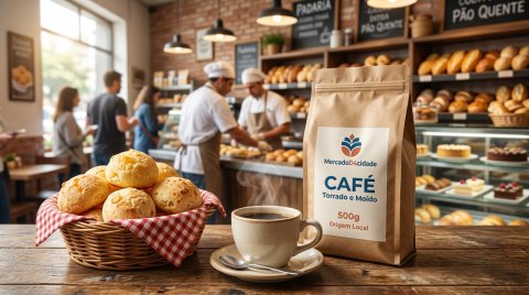 Combo Café da Manhã Tradicional: Pão de Queijo + Café 500g